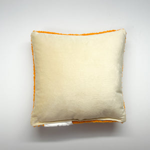 Fall/Halloween Pumpkin Hooked-Wool Accent Pillow