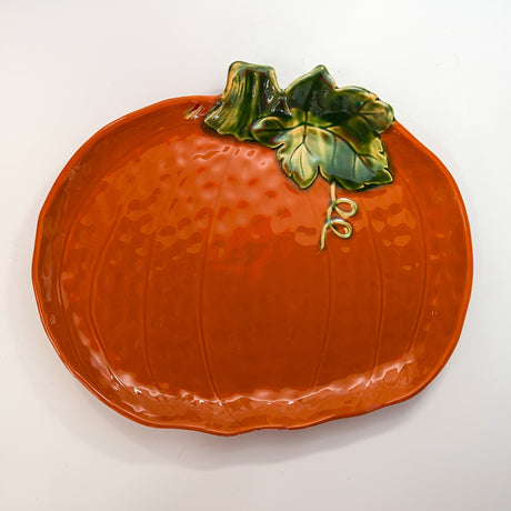 Fall Pumpkin Articulated Ceramic Serving Platter