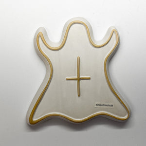 Ceramic Ghost Halloween Plate