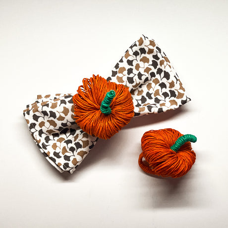 Woven Thanksgiving/Fall Pumpkin Napkin Rings, Set of 2