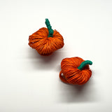 Woven Jute Pumpkin Napkin Rings, Set of 2