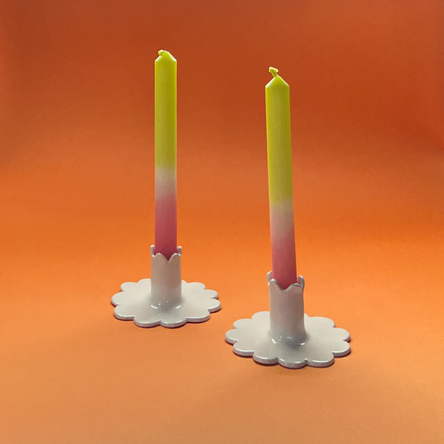Pair of Taper Candles in Misty Green Pair of Taper Candles in Misty Green