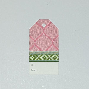 Fez Rhubarb Pink Gift Tags, Pack of 10