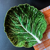 Hand-Painted Stoneware Cabbage Plates