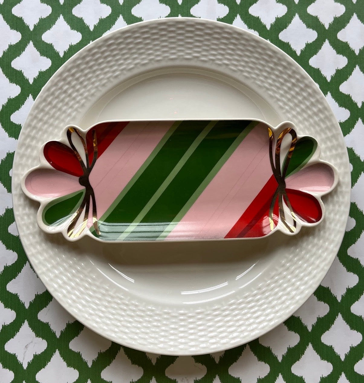 Christmas Candy Accent Plate