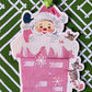Vintage Snowman and Santa Ornaments, Set of 2