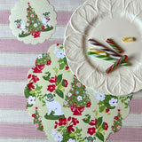 Pug Perfection Paper Christmas Doily Set