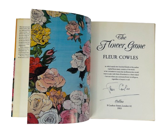 Signed Fleur Cowles Book, The Flower Game