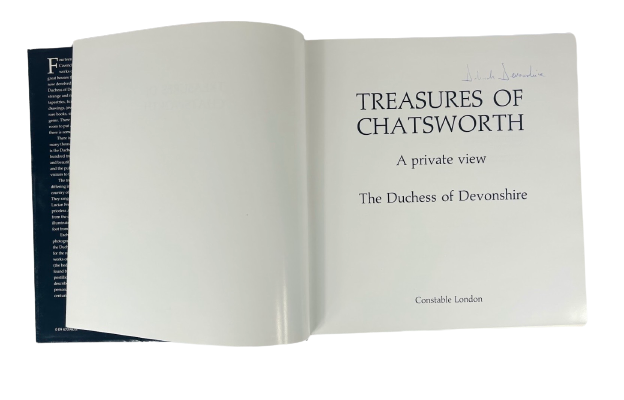 Treasures of Chatsworth, Signed Hardcover Book