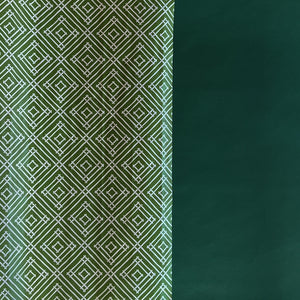 Island House Gift Wrapping Paper - Forest Green