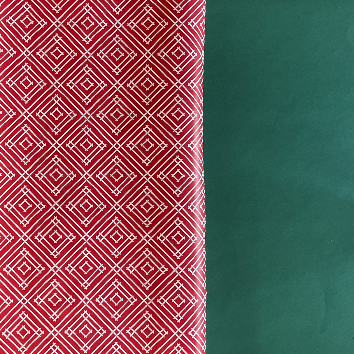 Island House Gift Wrapping Paper - Geranium Red