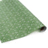 Rolls of wrapping paper with a geometric lattice pattern in green