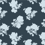 Swans Island Silhouette Navy Blue Outdoor Fabric Sample