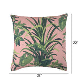 Jungle Road Bahama outdoor pillow, 22 by 22 inches.
