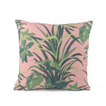Jungle Road Bahama outdoor pillow with vibrant tropical pattern.