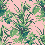 Jungle Road Bahama Pink Outdoor Fabric by the Yard