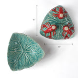 Lobster-Footed Stoneware Bowls, Set of 2.