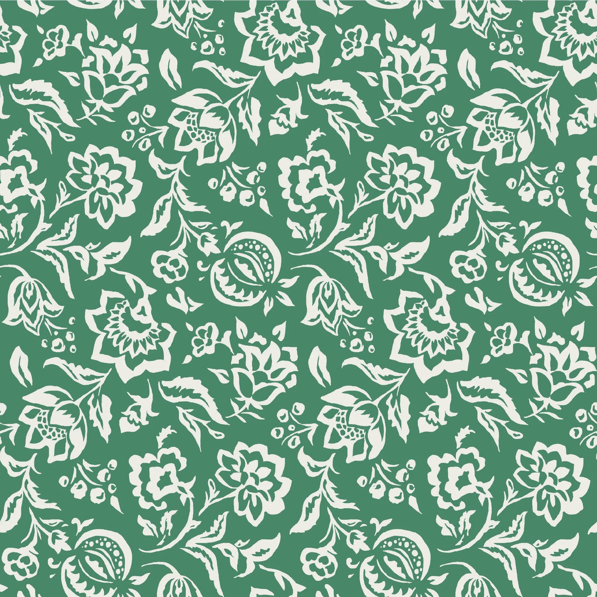 Hampton Court Unpasted Wallpaper, 9-yard roll