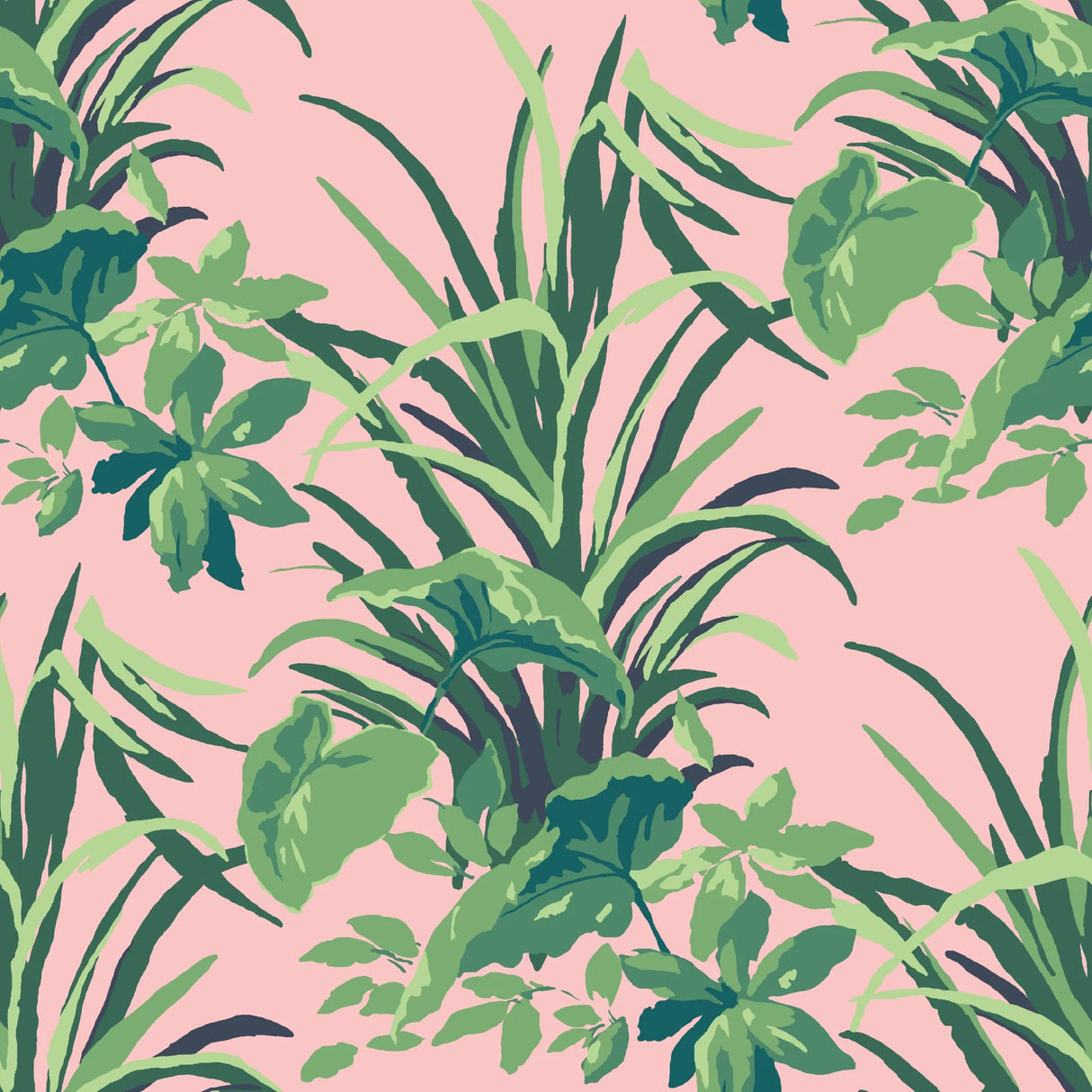 Jungle Road Unpasted Wallpaper, 9-yard roll