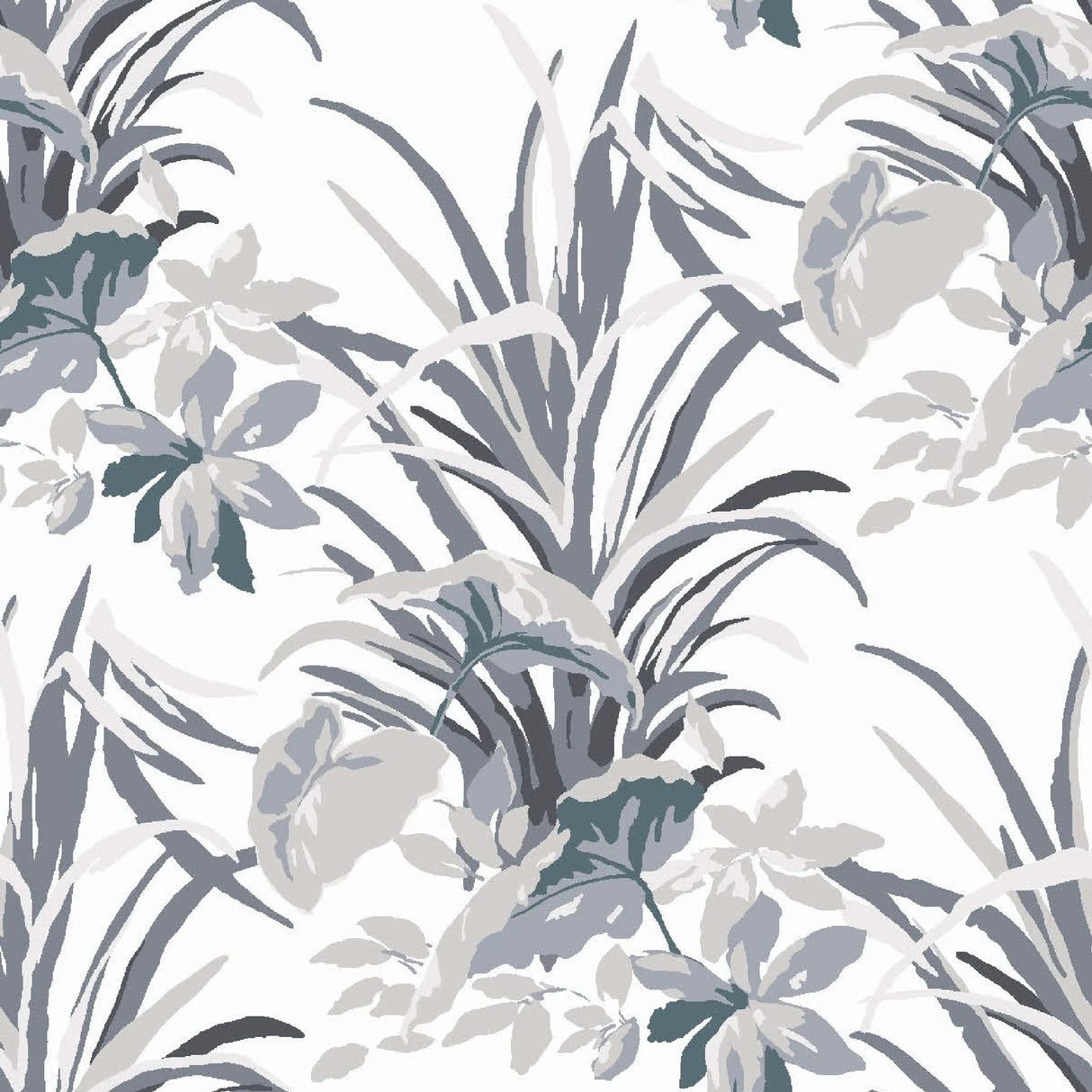 Jungle Road Unpasted Wallpaper, 9-yard roll