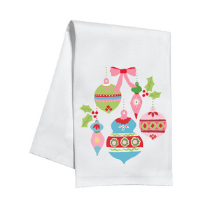 Darling Ornaments Christmas Tea Towel/Dish Towel/Guest Towel