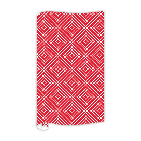 Island House Red Bamboo Wrapping Paper