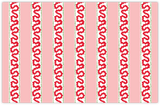 Pink/Red Harbor Trail Rectangular Paper Placemats, Pad of 20