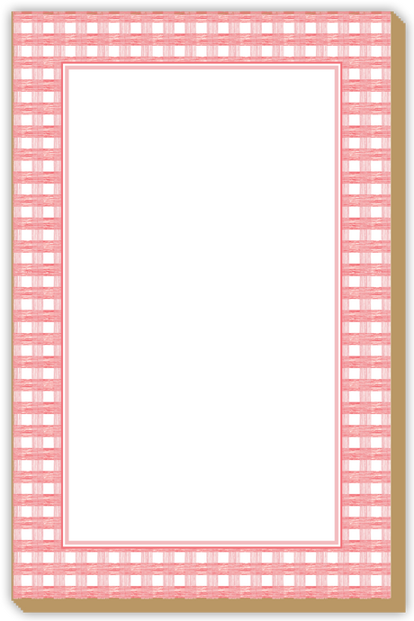 Gingham Check Large Notepads