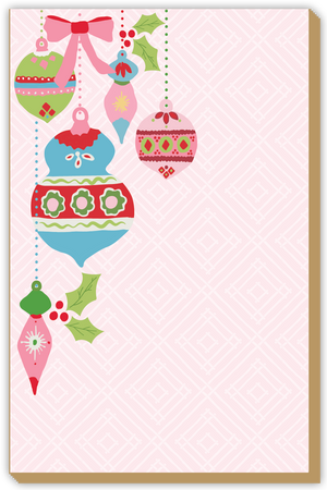 Darling Ornaments Luxe Rectangular Christmas Notepad