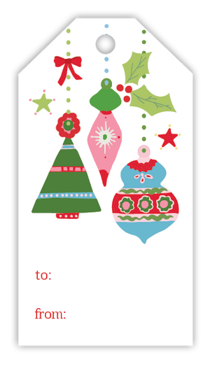 Darling Ornaments  Christmas Gift Tags, Pack of 10