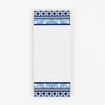 Chinoiserie Luxe Skinny Notepads with Monserrat Blue design