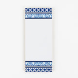 Chinoiserie Luxe Skinny Notepads with Monserrat Blue design