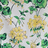 Yellow Geranium on white background tea towel