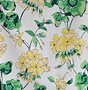 Yellow Geranium on white background tea towel