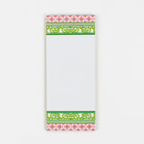 Chinoiserie Luxe Skinny Notepads with Island House Green/pink design