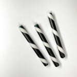 Madcap cottage halloween themed black and white candles