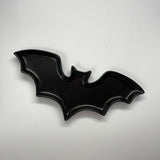 Madcap cottage black bat shaped halloween plate