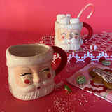 Ceramic Santa Face Christmas Mug