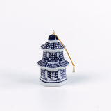 miniature blue and white Chinoiserie ginger jar Christmas ornaments 