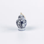miniature blue and white Chinoiserie ginger jar Christmas ornaments 