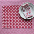 Monserrat red cloth placemat