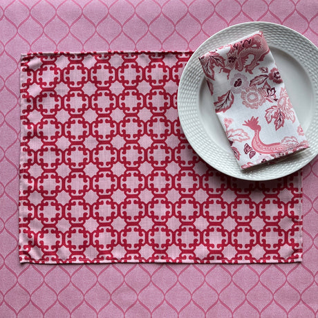 Monserrat red cloth placemat