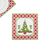Christmas Pugs Square Paper Placemats, Pad of 20