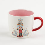 Ceramic Mug  with a Nutcracker and snow design