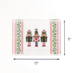 Nutcracker Trio Rectangular Acrylic Tray (Large) with dimension of 17" x 11".