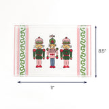 Nutcracker Trio Rectangular Acrylic Tray small with dimension of 11" x 8.5".