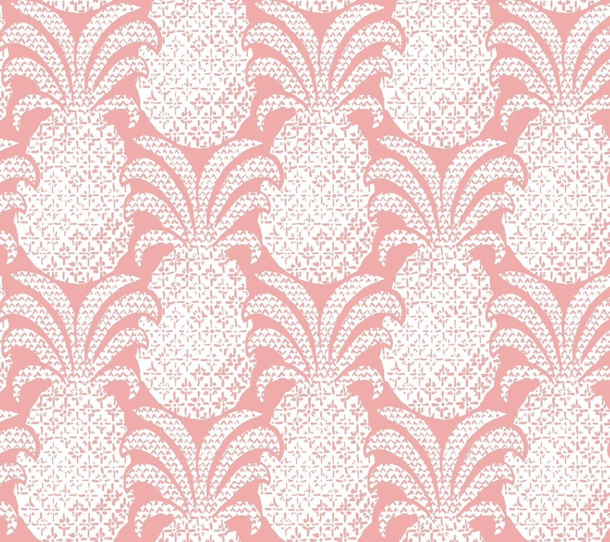 Round Hill Pink Outdoor Fabric Sample