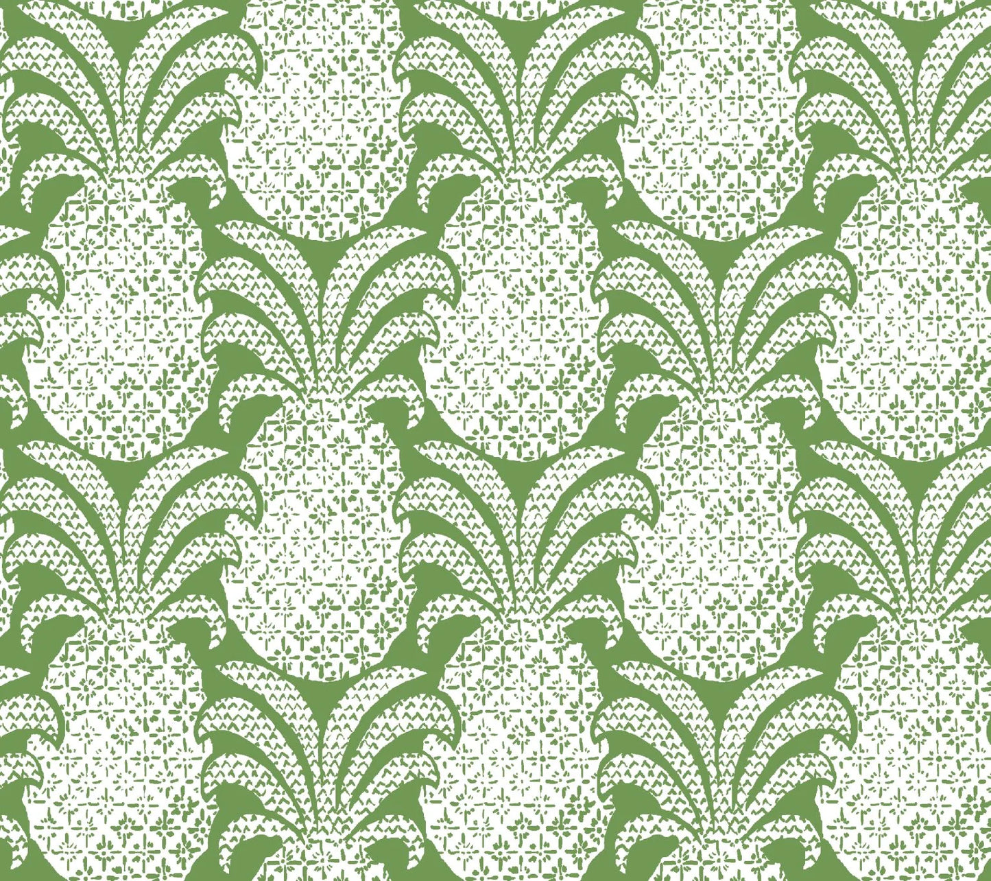 Round Hill Green Outdoor Fabric by the Yard