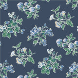 Painswick Hall Unpasted Wallpaper - Indigo Blue