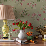 Painswick Hall Unpasted Wallpaper - Meadow Green